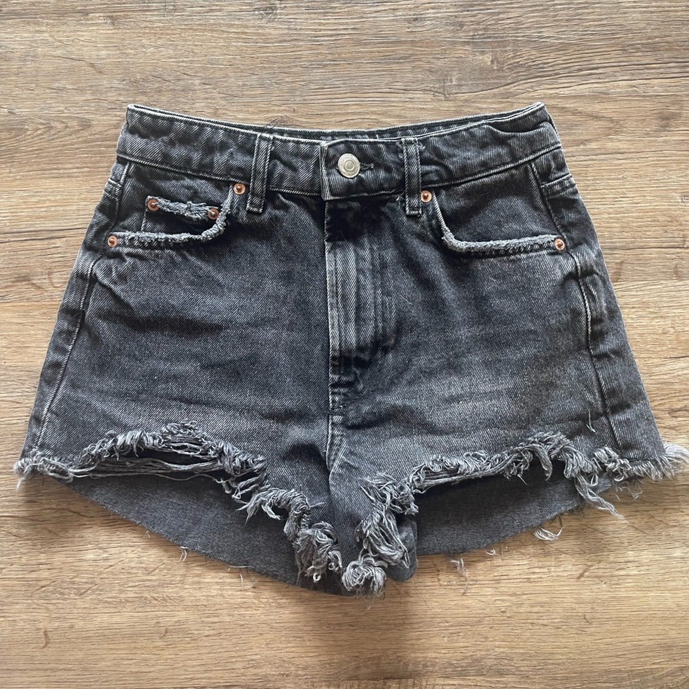 ZARA High Waist Denim Shorts